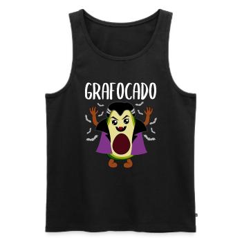 Avocado Vampire Funny Vegetable Fruit Gift - Men's Premium Organic Tank Top - black - Front - Michal (187cm)
