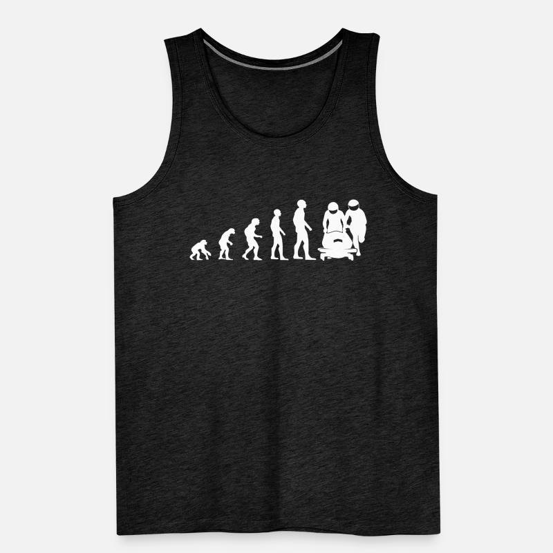 Bobsleigh Evolution Bobsleighing Bobsleigh Cadeau Débardeur bio Premium Homme