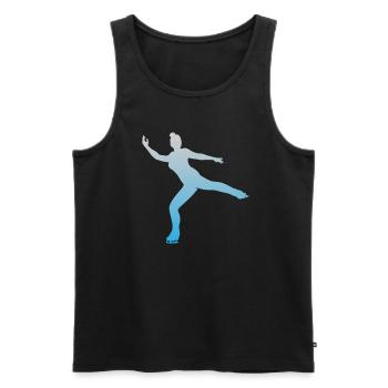 Patinage artistique Patinage artistique Patinage sur glace Cadeau - Débardeur bio Premium Homme - noir - Devant - Michal (187cm)