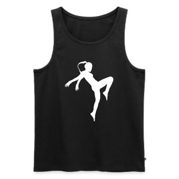 Kickboxen Kickboxerin Kampfsport Geschenk Damen - Männer Premium Bio Tank Top - Schwarz - Vorne - Michal (187cm)
