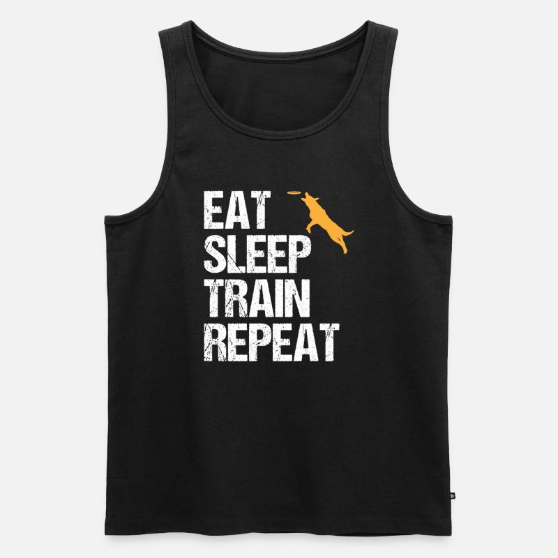 Hundetrainer Spruch Hundetraining Geschenk - Männer Premium Bio Tank Top - Schwarz