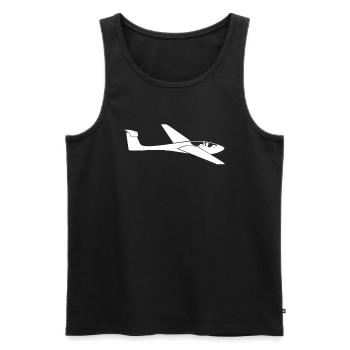 Segelfliegen Segelflugzeug Pilot Flugzeug Geschenk - Männer Premium Bio Tank Top - Schwarz - Vorne - AI Model Male 178 light (178cm)