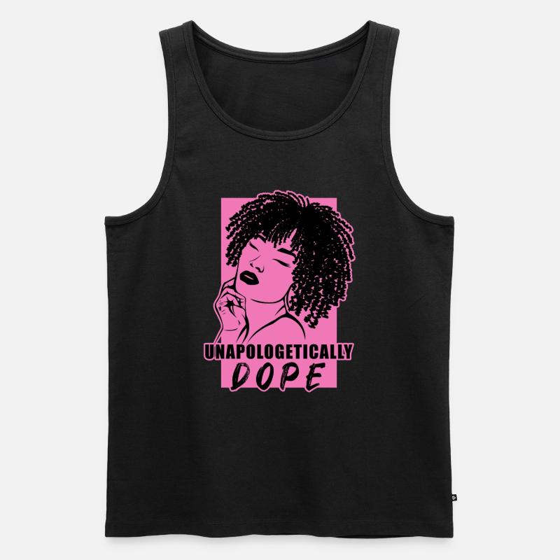 Starkes Statement Unverblümt Cool - Männer Premium Bio Tank Top - Schwarz