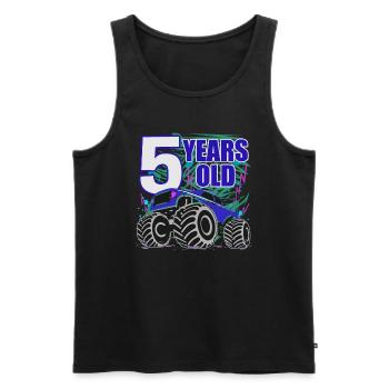 Monster Truck Adventure for 5-Year-Olds - Men's Premium Organic Tank Top - black - Front - Michal (187cm)