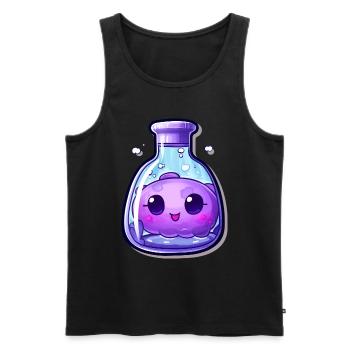 Cute Kawaii Potion - Men's Premium Organic Tank Top - black - Front - AI Model Male 178 light (178cm)