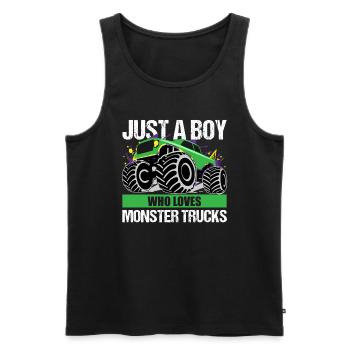 Action Monster Truck Passion cadeau - Débardeur bio Premium Homme - noir - Devant - Michal (187cm)