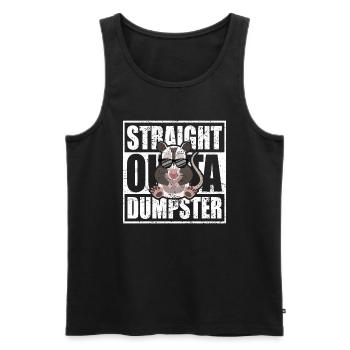 Nocturnal opossum with sunglasses - Men's Premium Organic Tank Top - black - Front - Michal (187cm)