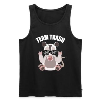 Rockendes Opossum mit Cool-Faktor - Männer Premium Bio Tank Top - Schwarz - Vorne - Michal (187cm)