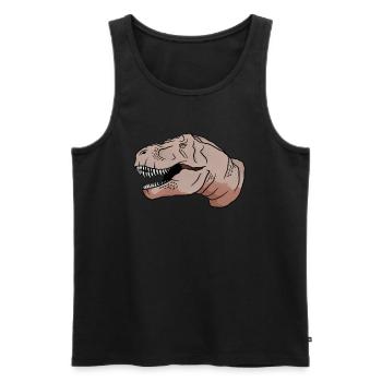 T-Rex Jeu de mots drôle Dino cadeau - Débardeur bio Premium Homme - noir - Devant - Michal (187cm)