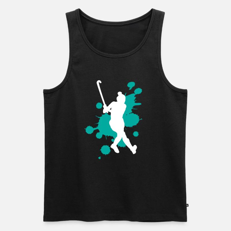 Creative Paint Splashes Art Explosion - Men's Premium Organic Tank Top - black