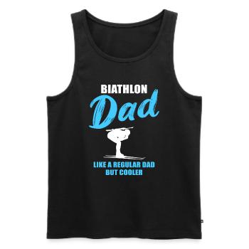 Biathlon Cool Papa Unique - Débardeur bio Premium Homme - noir - Devant - Michal (187cm)
