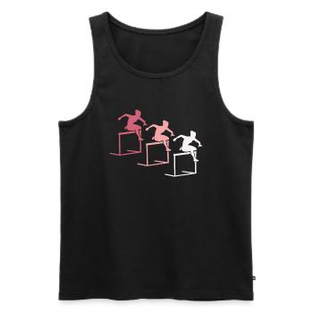 Obstacle course color play - Men's Premium Organic Tank Top - black - Front - Michal (187cm)