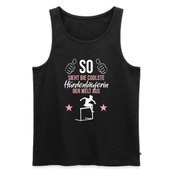 World's best hurdler - Men's Premium Organic Tank Top - black - Front - AI Model Male 178 light (178cm)