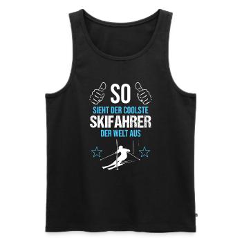 Le meilleur cadeau de look de skieur au monde - Débardeur bio Premium Homme - noir - Devant - Michal (187cm)