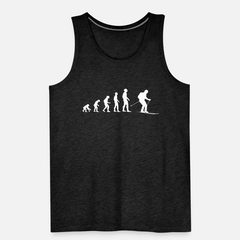 Evolution Skier Gift Men's Premium Organic Tank Top
