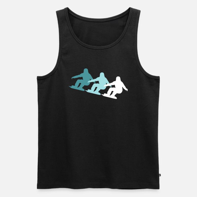 Bunter Pistenmix - Geschenk - Männer Premium Bio Tank Top - Schwarz
