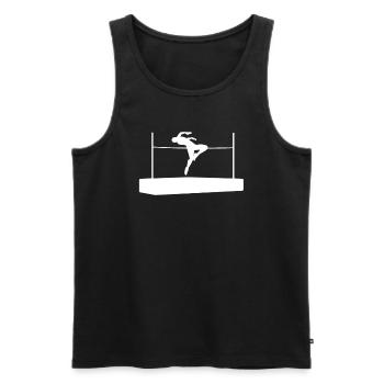 Hochsprung Eleganz Flugkunst Athlet - Geschenk - Männer Premium Bio Tank Top - Schwarz - Vorne - AI Model Male 178 light (178cm)