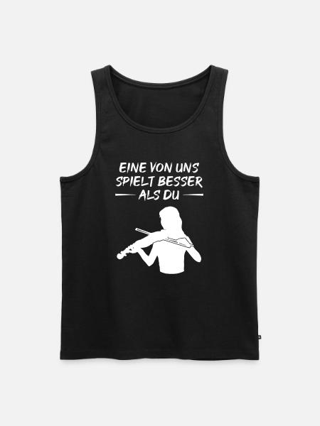 Virtuoso Violinist Can Gift - Men's Premium Organic Tank Top - black