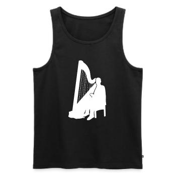 Harp Sound Master Play Virtuoso - Men's Premium Organic Tank Top - black - Front - AI Model Male 178 light (178cm)