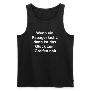 Funny Saying Gift - Men's Premium Organic Tank Top - black - Front - Michal (187cm)