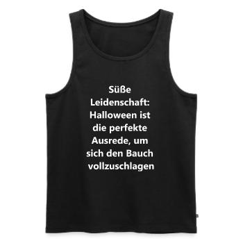 Geschenk für Naschkatzen - Männer Premium Bio Tank Top - Schwarz - Vorne - Michal (187cm)