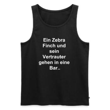 Vertraute Freunde Geschenk - Männer Premium Bio Tank Top - Schwarz - Vorne - Michal (187cm)