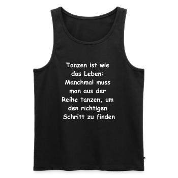 The perfect gift for all dance enthusiasts - Men's Premium Organic Tank Top - black - Front - AI Model Male 178 light (178cm)