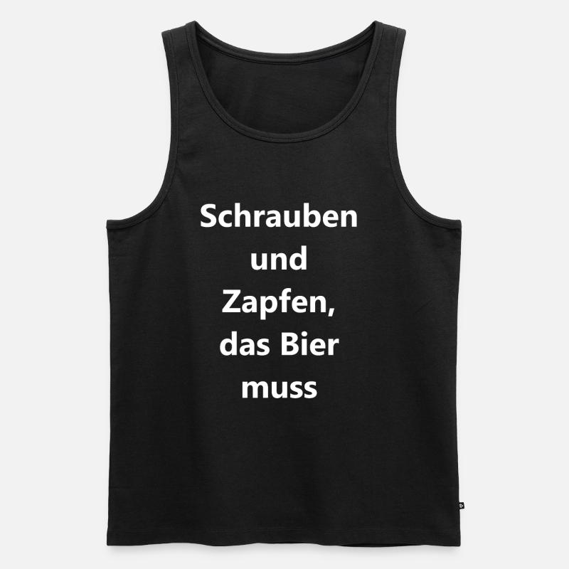 Personalized Workshop Gift - Men's Premium Organic Tank Top - black