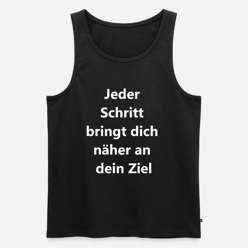 Wanderabenteuer Geschenk - Männer Premium Bio Tank Top - Schwarz