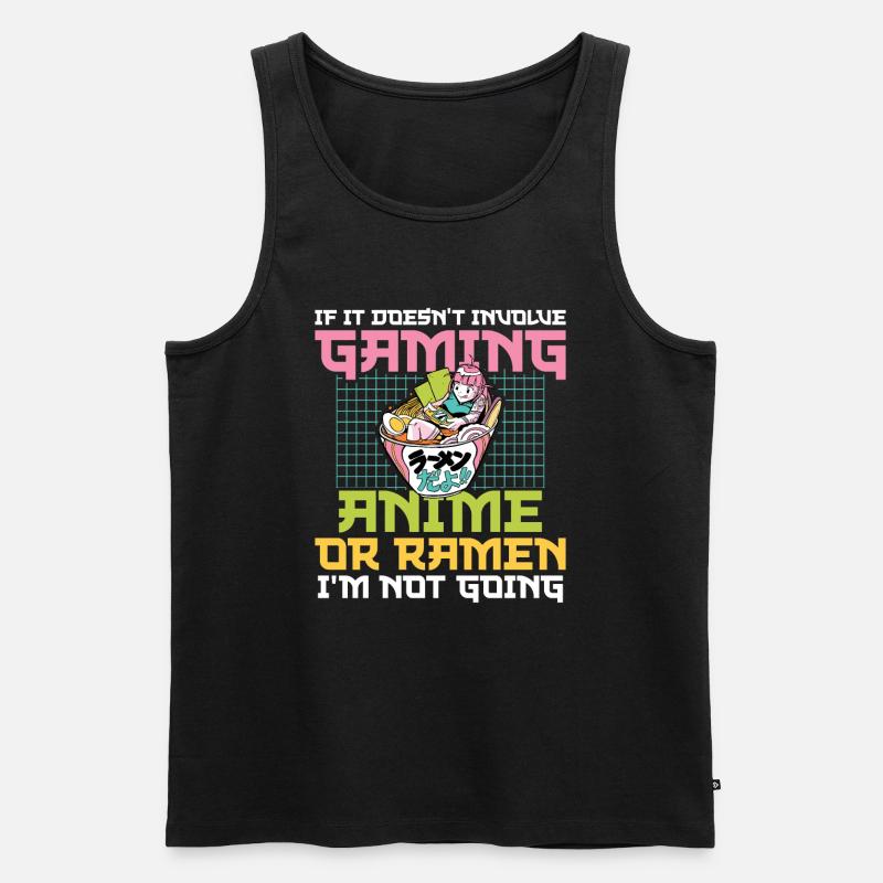 Spielen Sie Controller-gaming, Gaming, Anime Oder - Männer Premium Bio Tank Top - Schwarz