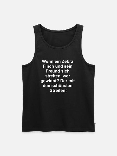 Gestreifte Freunde Geschenk - Männer Premium Bio Tank Top - Schwarz