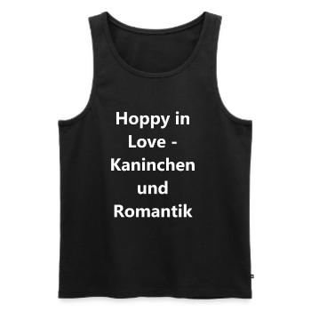 Love Bunny Gift - Men's Premium Organic Tank Top - black - Front - Michal (187cm)