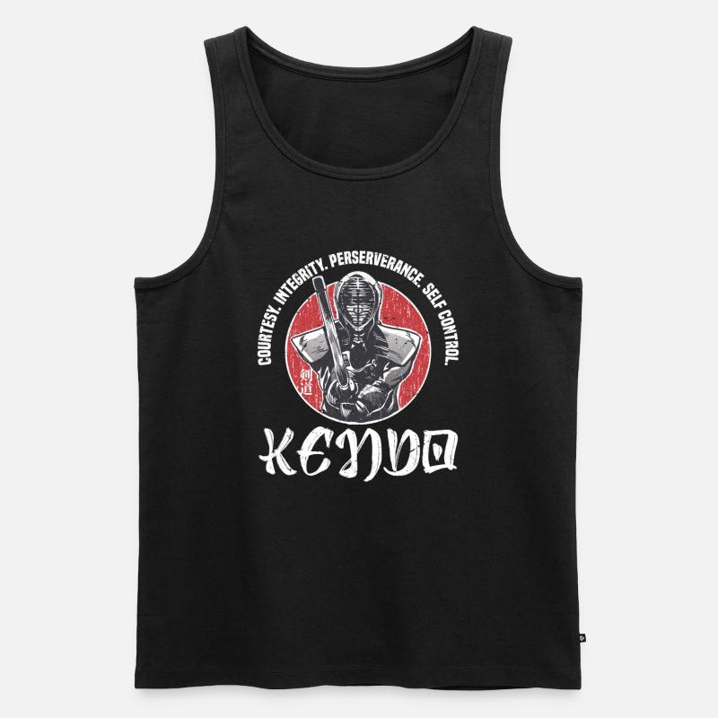Decency. Integrity. Perseverance. Self-control. - Men's Premium Organic Tank Top - black