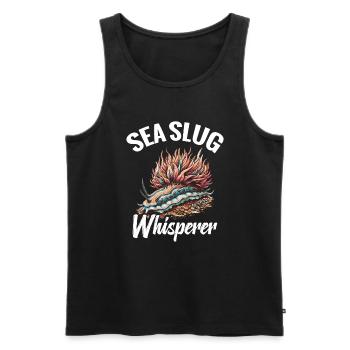 Nudibranch Sea Slug Whisperer - Männer Premium Bio Tank Top - Schwarz - Vorne - AI Model Male 178 light (178cm)