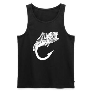 Fishing It's all fun and games until you - Men's Premium Organic Tank Top - black - Front - Michal (187cm)