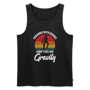 Pogo-stick "I'm not familiar with science - Men's Premium Organic Tank Top - black - Front - AI Model Male 178 light (178cm)