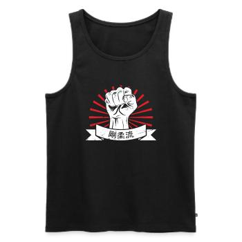 Goju Ryu Karate Best Kampfkunst Seit 1930 - Männer Premium Bio Tank Top - Schwarz - Vorne - AI Model Male 178 light (178cm)
