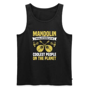 Mandolines Instrument officiel du plus cool - Débardeur bio Premium Homme - noir - Devant - Michal (187cm)
