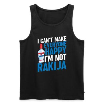 Ich Kann Nicht Alle Glücklich Machen, Ich Bin - Männer Premium Bio Tank Top - Schwarz - Vorne - Michal (187cm)