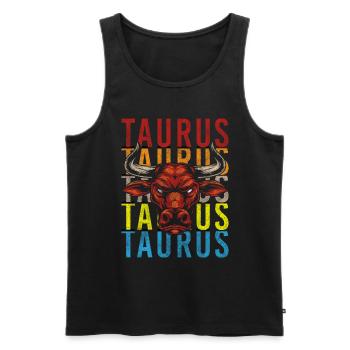 Sternzeichen Konstellation Geburtsmonat - Männer Premium Bio Tank Top - Schwarz - Vorne - AI Model Male 178 light (178cm)