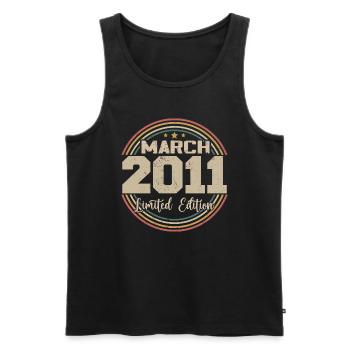 Awesome seit März 2011 Geburtstag 2011 Geschenk - Männer Premium Bio Tank Top - Schwarz - Vorne - Michal (187cm)