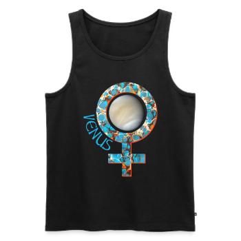 venus e 276 - Männer Premium Bio Tank Top - Schwarz - Vorne - Michal (187cm)