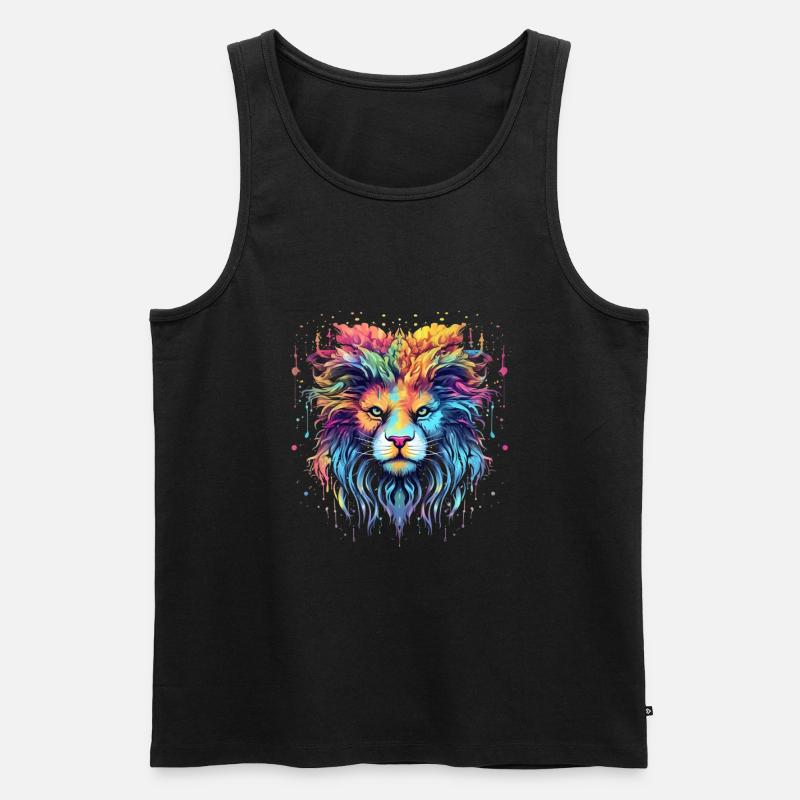 King Leon - Männer Premium Bio Tank Top - Schwarz