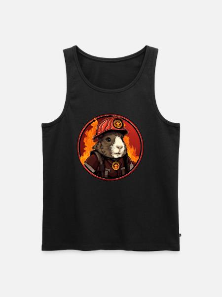 Fire Brigade Guinea Pig - Men's Premium Organic Tank Top - black