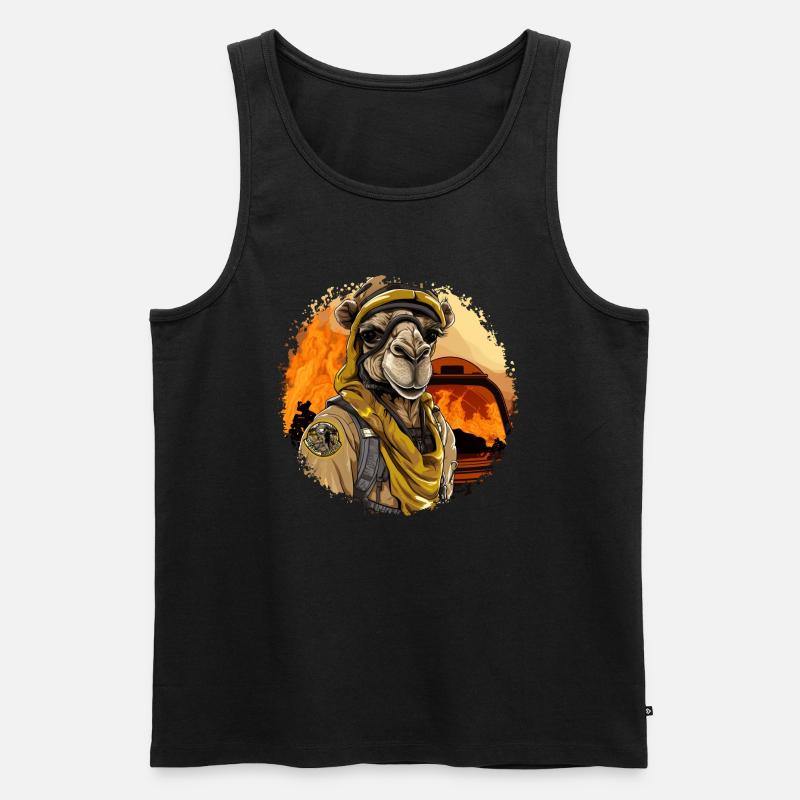 Kamel Feuerwehr - Männer Premium Bio Tank Top - Schwarz