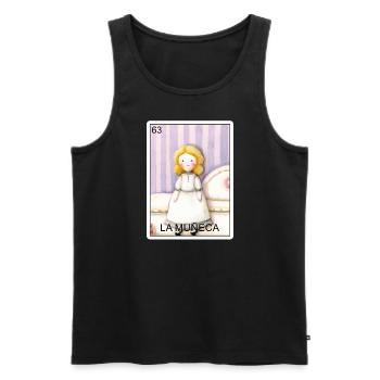 La Muneca Die Puppenkarte Mexikanische Lotterie Mu - Männer Premium Bio Tank Top - Schwarz - Vorne - Michal (187cm)
