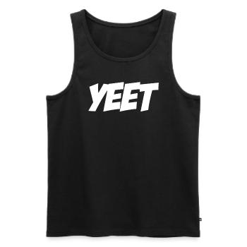 Yeet meme yeeted Slang Boy M dchen Teenager Yee - Men's Premium Organic Tank Top - black - Front - AI Model Male 178 light (178cm)