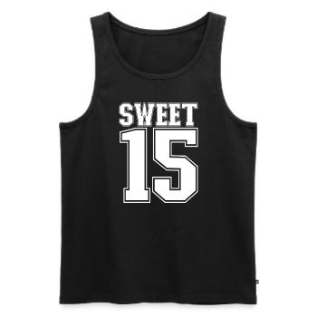 S��e 15 Quinceanera 15. Geburtstagskinder Quincean - Männer Premium Bio Tank Top - Schwarz - Vorne - Michal (187cm)