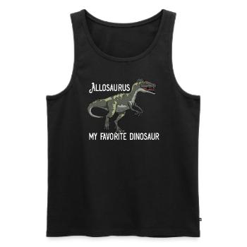 Allosaurus meine Lieblingsdinosaurier -Liebhaber K - Männer Premium Bio Tank Top - Schwarz - Vorne - Michal (187cm)