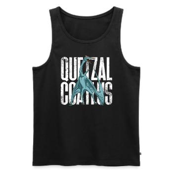 Quetzalcoatlus Dinosaurier Dinosaurier Illustratio - Männer Premium Bio Tank Top - Schwarz - Vorne - Michal (187cm)